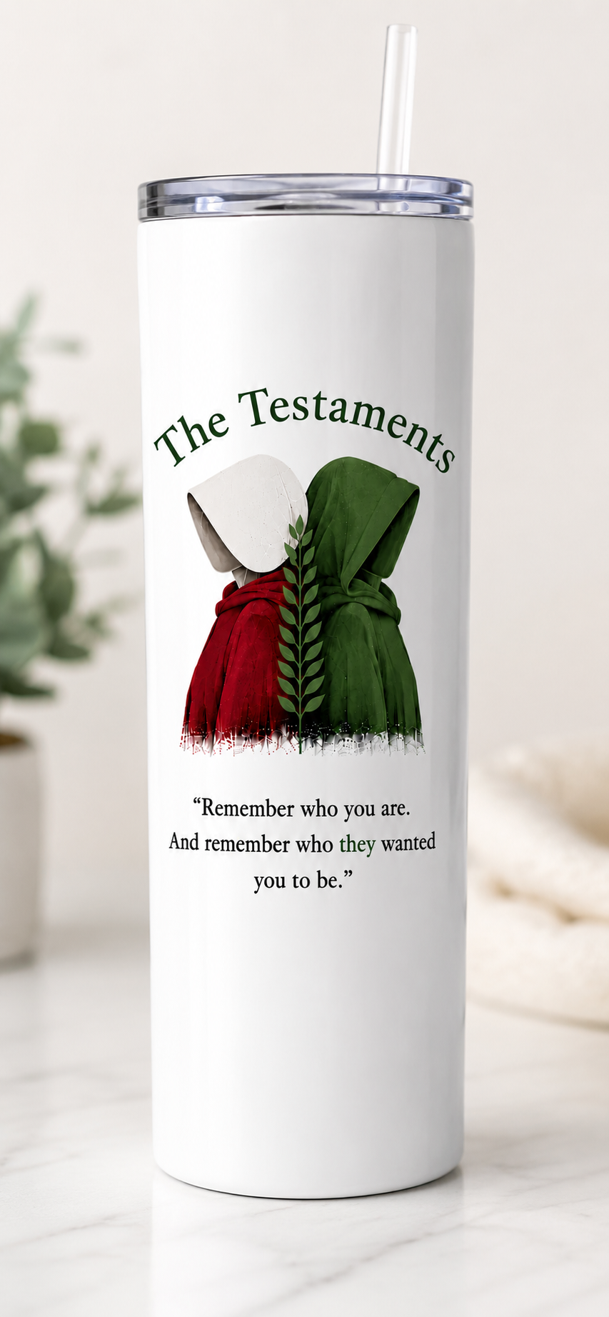 The Testaments Skinny Tumbler